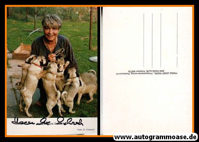 Autogramm Schauspieler | Hannelore SCHROTH | 1980er (Portrait Color) Rüdel