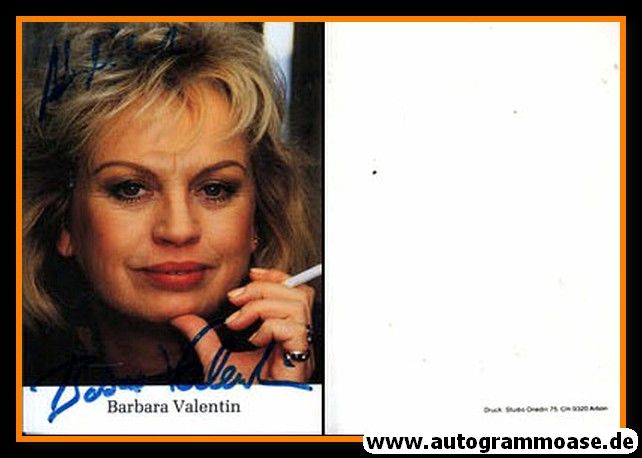 Autogramm Schauspieler | Barbara VALENTIN | 1980er (Portrait Color) Onedin
