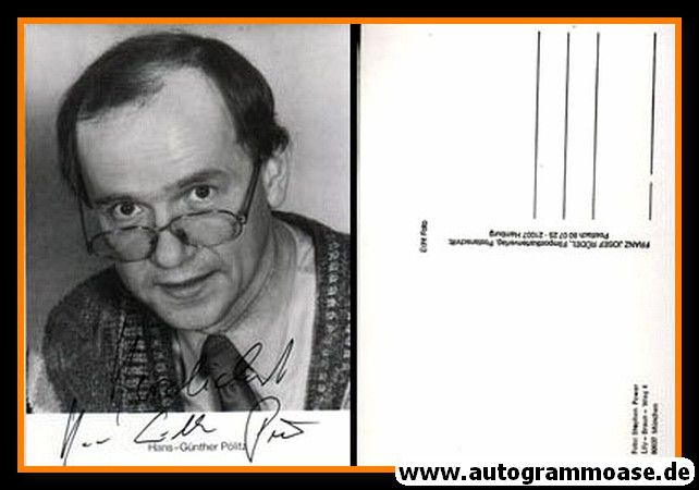 Autogramm Kabarett | Hans-Günther PÖLITZ | 1980er (Portrait SW) Rüdel