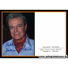 Autogramm Schauspieler | Joachim HANSEN | 1970er (Portrait Color) Schulze