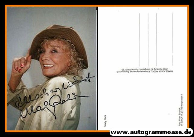 Autogramm Schauspieler | Mady RAHL | 1980er (Portrait Color Rüdel) 2