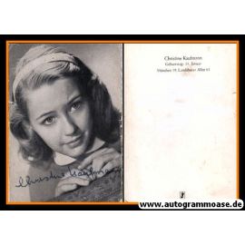 Autogramm Schauspieler | Christine KAUFMANN | 1950er (Portrait SW WS) KINDERSTAR