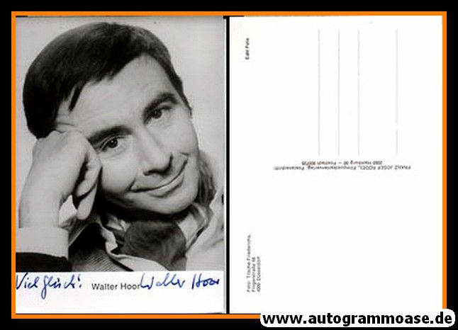 Autogramm Schauspieler | Walter HOOR | 1970er (Portrait SW Rüdel) Titsche
