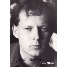 Autogramm Schauspieler | Axel MILBERG | 1990er (Portrait SW) Schels
