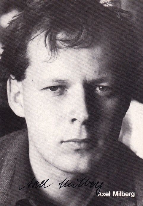 Autogramm Schauspieler | Axel MILBERG | 1990er (Portrait SW) Schels