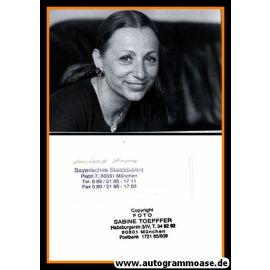 Autogramm Ballett | Konstanze VERNON | 1990er Foto (Portrait SW)