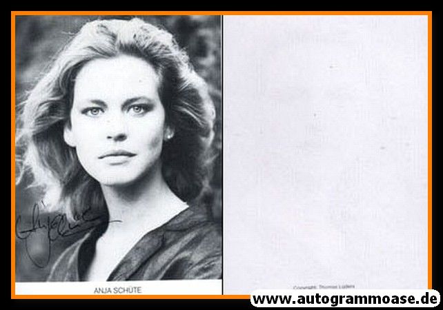 Autogramm Schauspieler | Anja SCHÜTE | 1980er (Portrait SW) Lüders