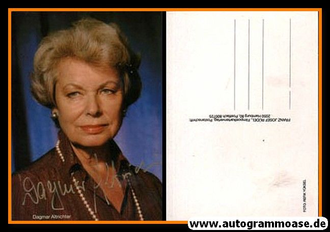 Autogramm Schauspieler | Dagmar ALTRICHTER | 1980er (Portrait Color) Rüdel