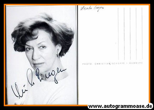 Autogramm Schauspieler | Ursula LINGEN | 1980er (Portrait SW) Schoppe