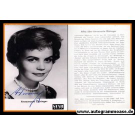 Autogramm Schauspieler | Annemarie DÜRINGER | 1950er (Portrait SW Star-Revue) 2