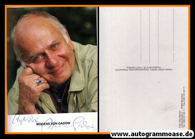 Autogramm Schauspieler | Mogens VON GADOW | 1980er (Portrait Color) Rüdel