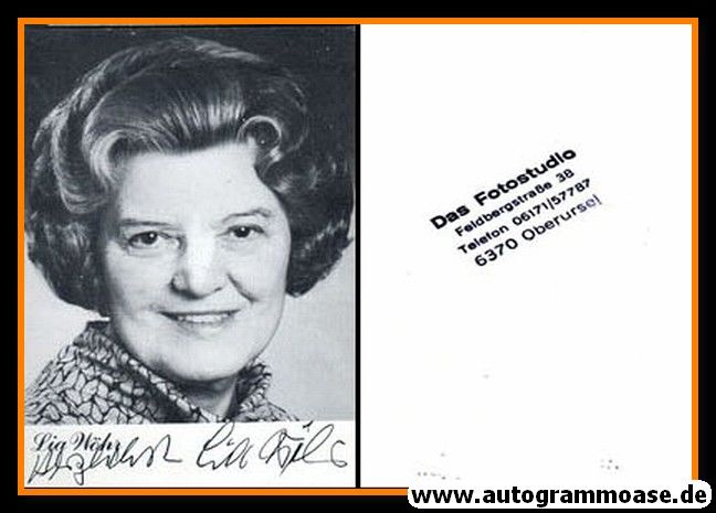 Autogramm Schauspieler | Lia WÖHR | 1980er (Portrait SW) 2