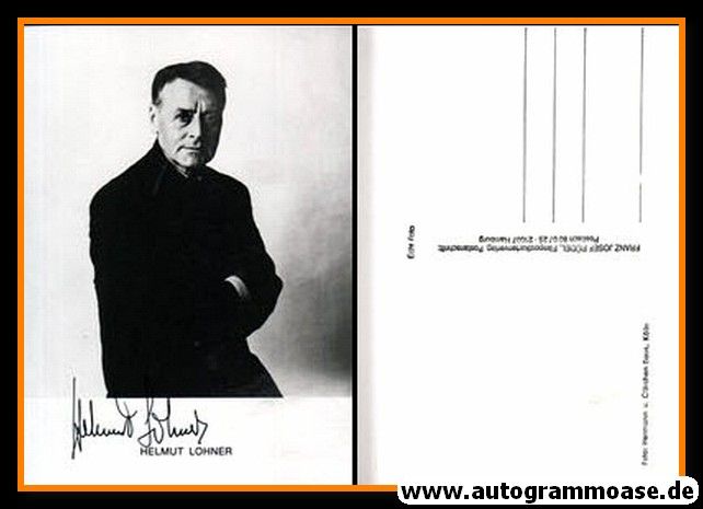 Autogramm Schauspieler | Helmut LOHNER | 1980er (Portrait SW) Rüdel