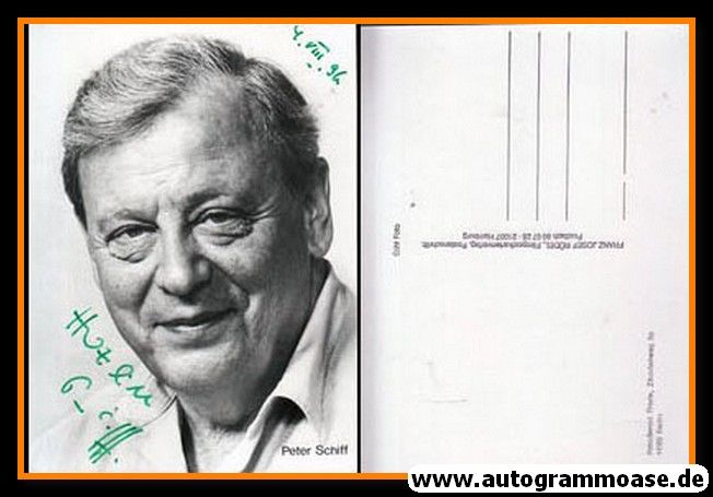 Autogramm Schauspieler | Peter SCHIFF | 1980er (Portrait SW) Rüdel