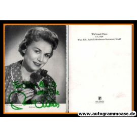 Autogramm Schauspieler | Waltraud HAAS | 1950er (Portrait SW) WS-Druck