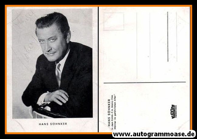 Autogramm Film | Hans SÖHNKER | 1954 "Männer Im Gefährlichen Alter" (Portrait SW Europa)