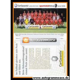 Mannschaftskarte Fussball | SC Freiburg | 1995