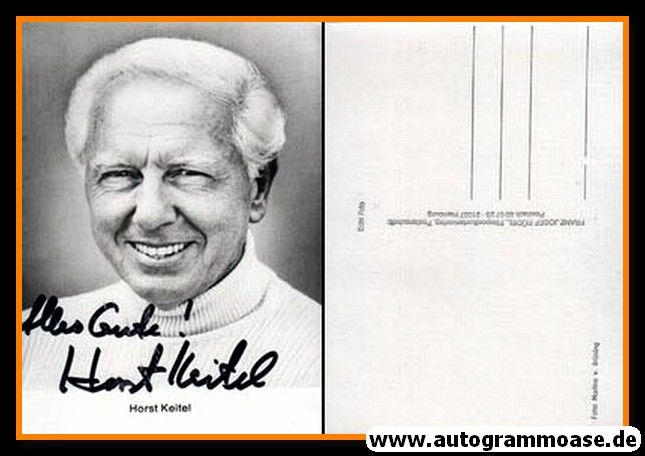 Autogramm Schauspieler | Horst KEITEL | 1980er (Portrait SW) Rüdel