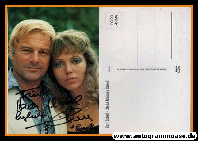 Autogramme Schauspieler | Carl + Stella Mooney SCHELL | 1970er (Portrait Color)