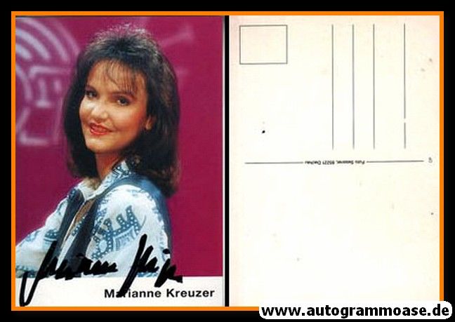 Autogramm TV | BR | Marianne KREUZER | 1980er (Portrait Color) Sessner