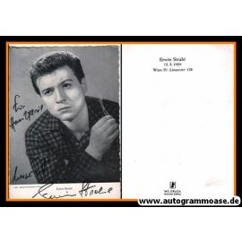 Autogramm Schauspieler | Erwin STRAHL | 1960er (Portrait SW) WS-Druck