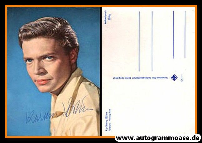 Autogramm Schauspieler | Karlheinz BÖHM | 1950er (Portrait Color) UFA CK-111