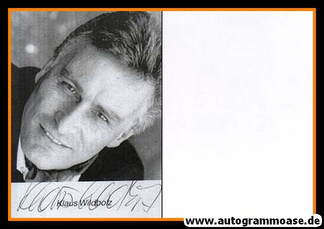 Autogramm Schauspieler | Klaus WILDBOLZ | 1990er (Portrait SW)