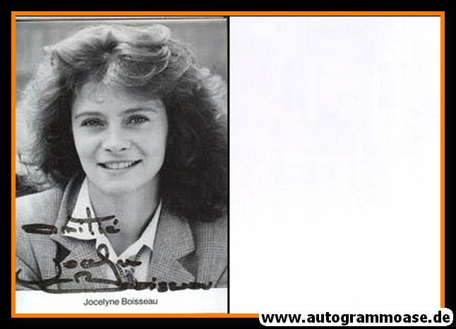 Autogramm Schauspieler | Jocelyne BOISSEAU | 1980er (Portrait SW)