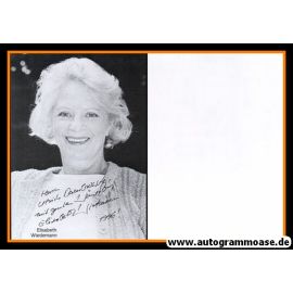 Autogramm Schauspieler | Elisabeth WIEDEMANN | 1990er (Portrait SW)