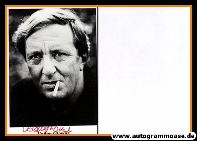 Autogramm Schauspieler | Vadim GLOWNA | 1980er (Portrait SW) 2