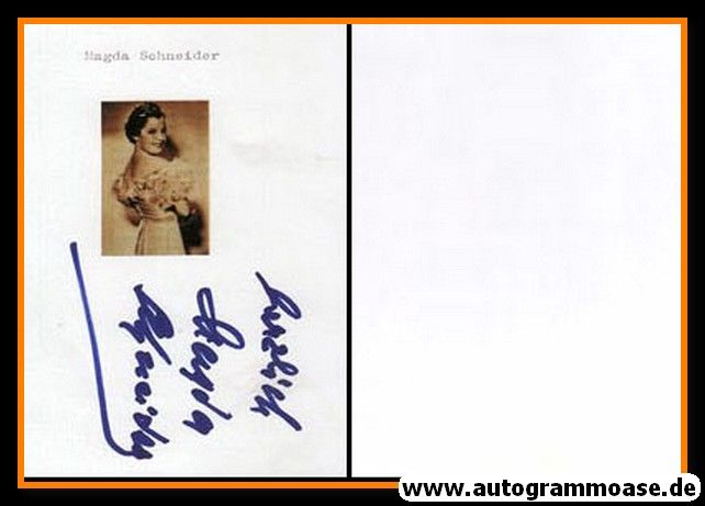 Autograph Schauspieler | Magda SCHNEIDER
