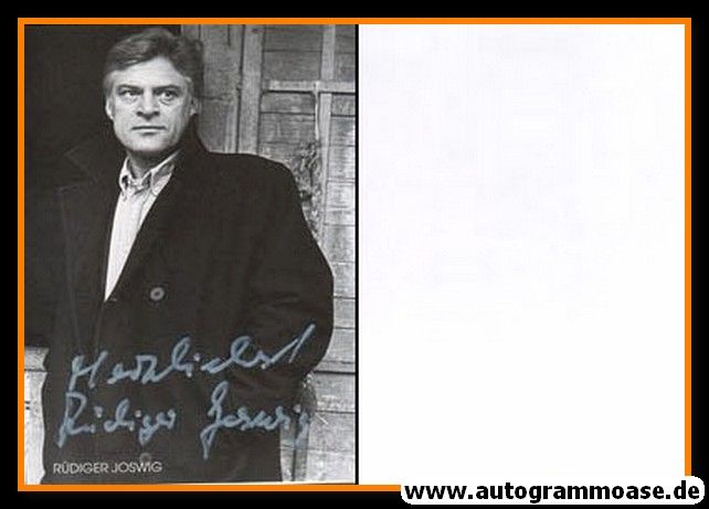 Autogramm Schauspieler | Rüdiger JOSWIG | 1990er (Portrait SW) 2