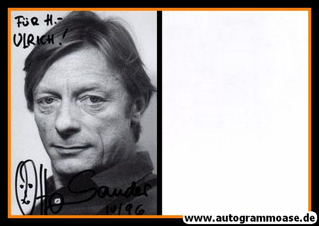 Autogramm Schauspieler | Otto SANDER | 1990er (Portrait SW)