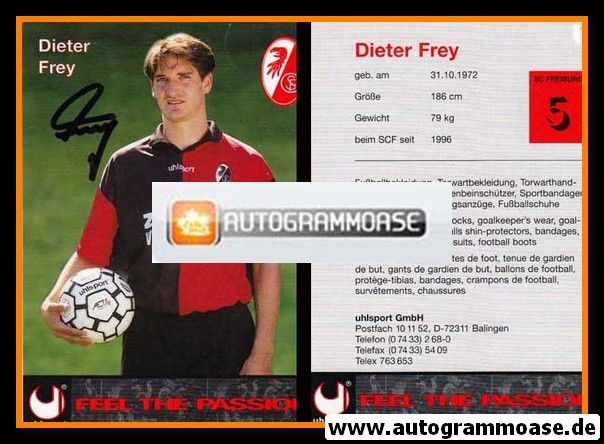 Autogramm Fussball | SC Freiburg | 1996 | Dieter FREY
