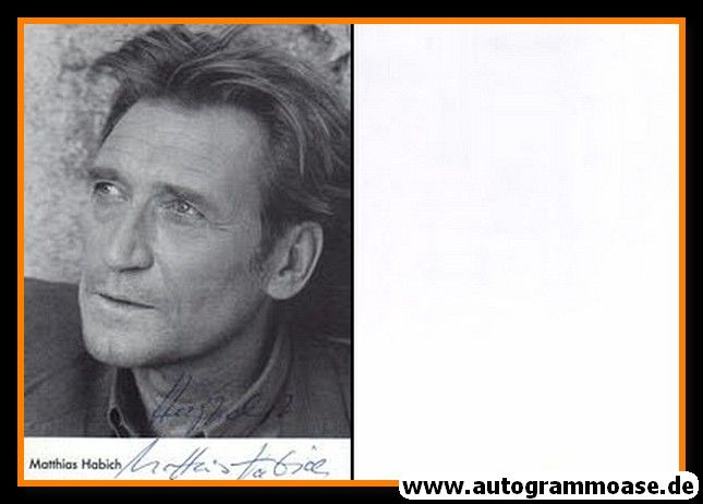 Autogramm Schauspieler | Matthias HABICH | 1990er (Portrait SW)