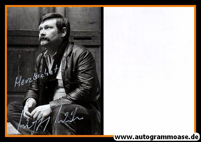 Autogramm Schauspieler | Wolfgang WINKLER | 1990er Foto (Portrait SW)