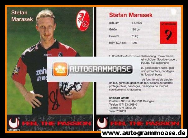 Autogramm Fussball | SC Freiburg | 1996 | Stefan MARASEK