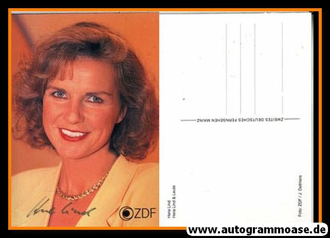 Autogramm TV | ZDF | Hera LIND | 1980er "Hera Lind Und Leute" (Detmers)
