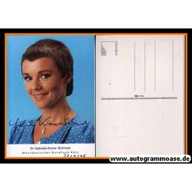 Autogramm TV | WDR | Gabriele KRONE-SCHMALZ | 1980er (Portrait Color)