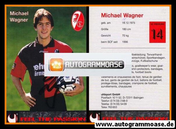 Autogramm Fussball | SC Freiburg | 1996 | Michael WAGNER