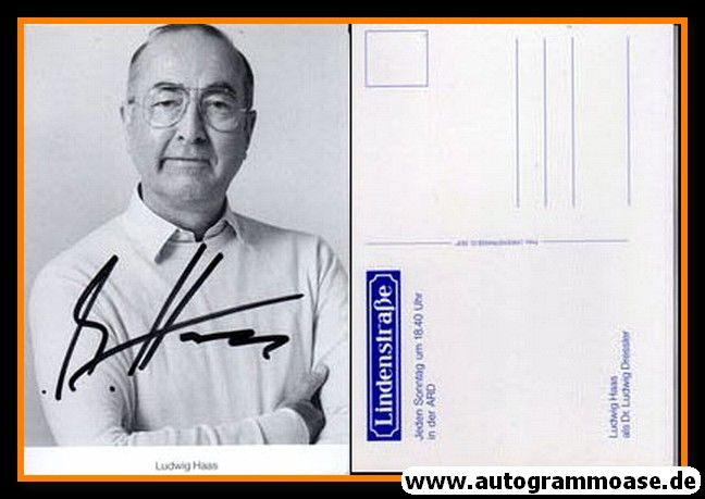 Autogramm TV | ARD | Ludwig HAAS | 1990er "Lindenstrasse" 2