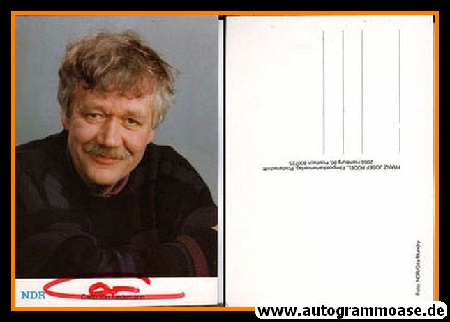 Autogramm TV | NDR | Carlo VON TIEDEMANN | 1980er (Portrait Color) Rüdel