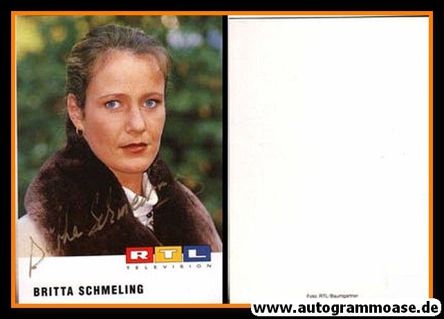 Autogramm TV | RTL | Britta SCHMELING | 1990er (Portrait Color) 