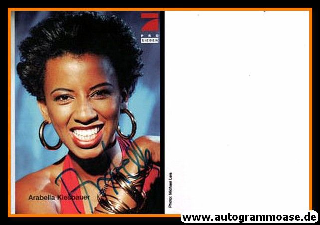 Autogramm TV | PRO7 | Arabella KIESBAUER | 1990er (Portrait Color)