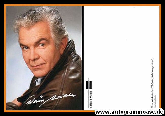 Autogramm TV | ZDF | Claus WILCKE | 1990er Druck "Jede Menge Leben" (Portrait Color) Schulz