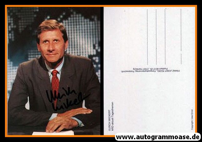 Autogramm TV | ARD | Ulrich WICKERT | 1990er Rüdel "ARD-Aktuell" 2