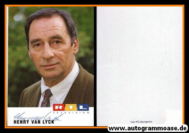 Autogramm TV | RTL | Henry VAN LYCK | 1990er (Portrait Color) Baumgartner