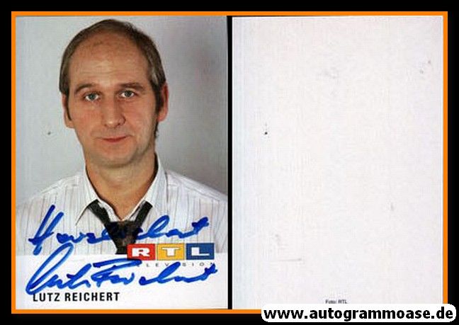 Autogramm TV | RTL | Lutz REICHERT | 1990er (Portrait Color)