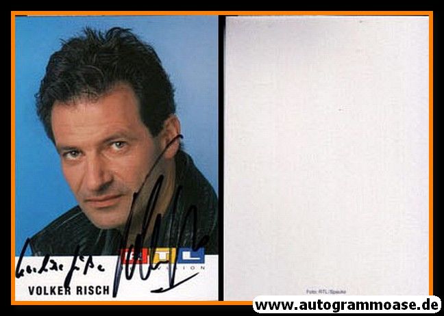 Autogramm TV | RTL | Volker RISCH | 1990er (Portrait Color)
