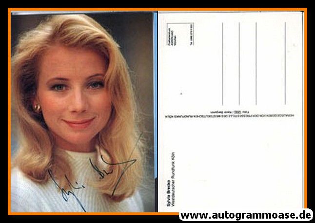 Autogramm TV | WDR | Sylvia BRECKO | 1980er (Portrait Color)